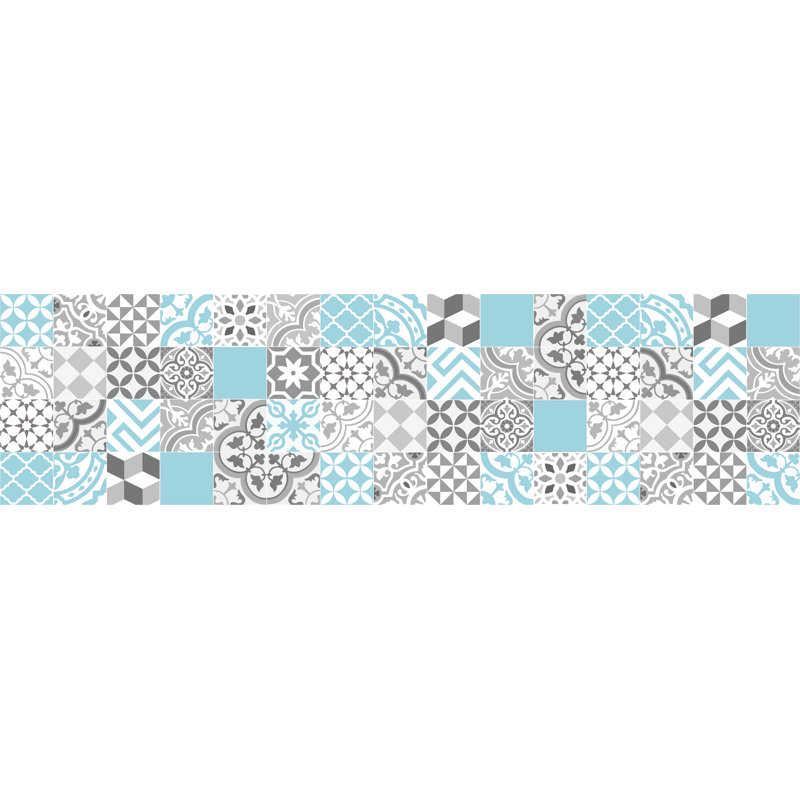 Arruda Geometric Kitchen Mat, Rectangle 66 x 250cm