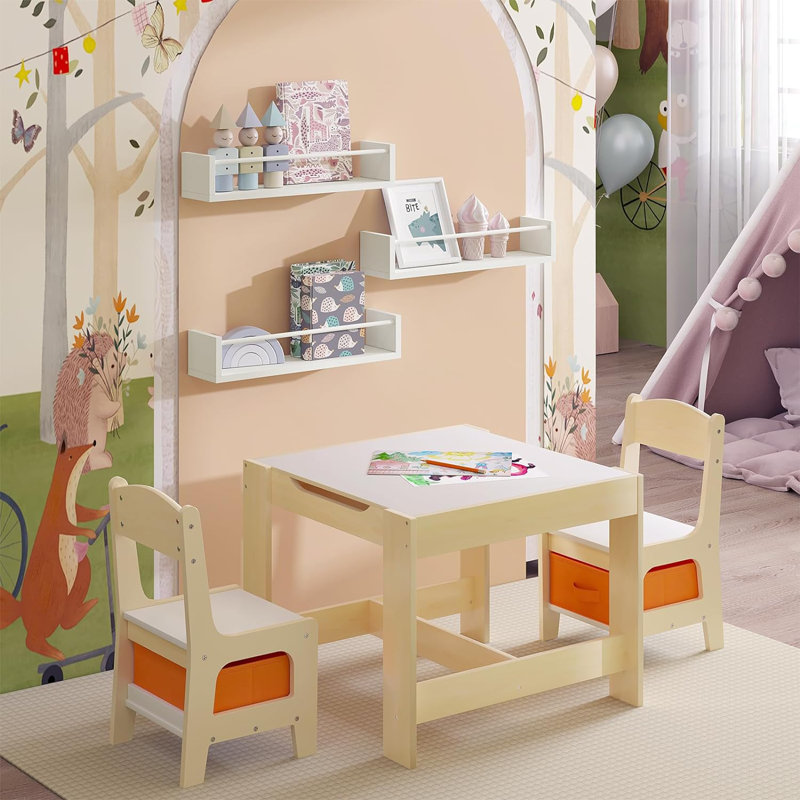 Averlie Solid Wood Floating Shelf
