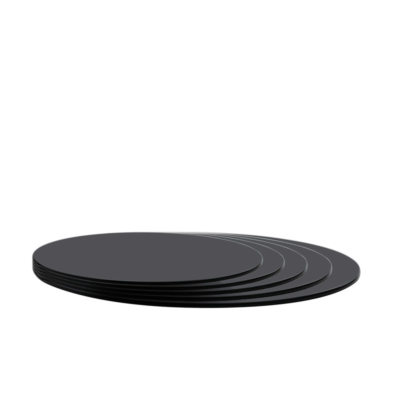 39.3 Inch, Black Painting, Tempered Glass Table Top, 3/8 Inch Thick, Smooth And Safe Edge Treatment - Focused Craftsmanship