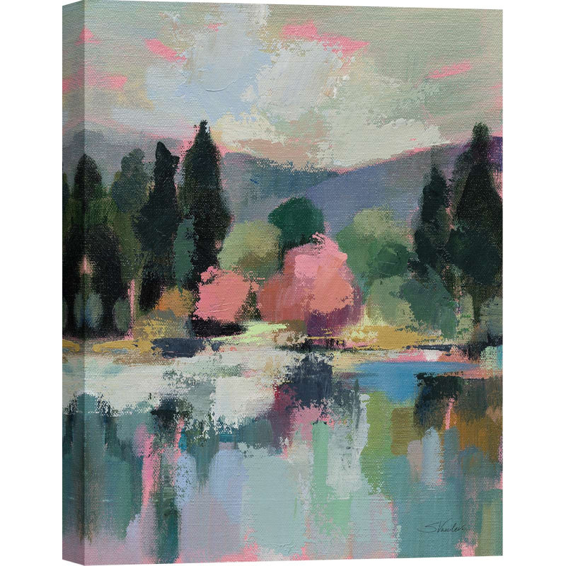 Abstract Blooming Trees I by Silvia Vassileva - Wrapped Canvas Print, 100 cm H x 70 cm W