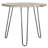 Solid Wood Top Metal Base Dining Table-840772853