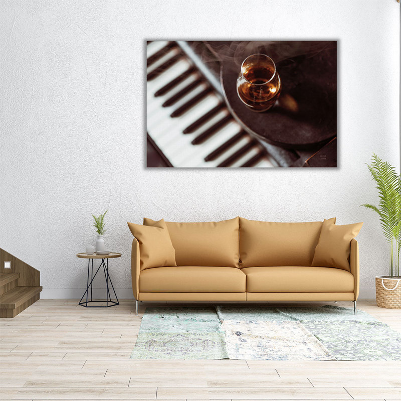 Night Vibes Lounge - reproduction d'art sur toile, H 12 po x l 18 po