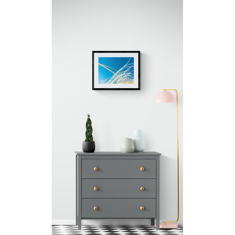 Dune Grasses Print by Petra Trimmel, Black Framed Canvas, 24" H x 32" W