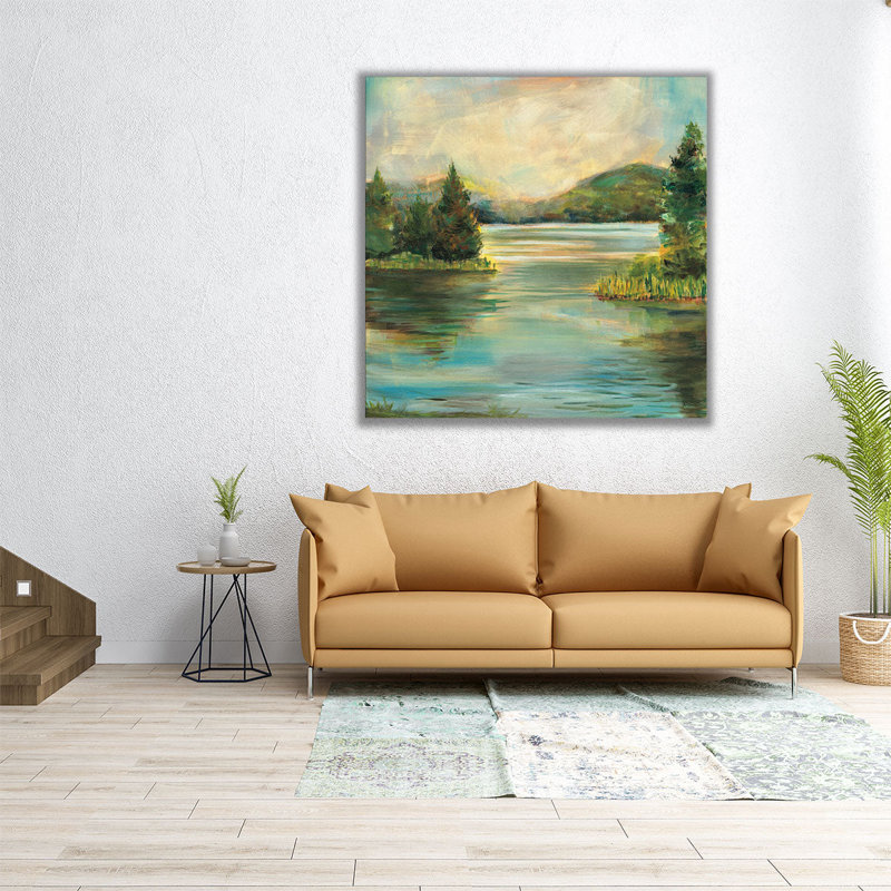 «Silver Lake», reproduction d'art sur toile, H 30 po x l 30 po
