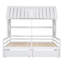 Lit plateforme simple avec deux tiroirs pour lits partagés, combinaison de 2 lits simples côte à côte-263052804