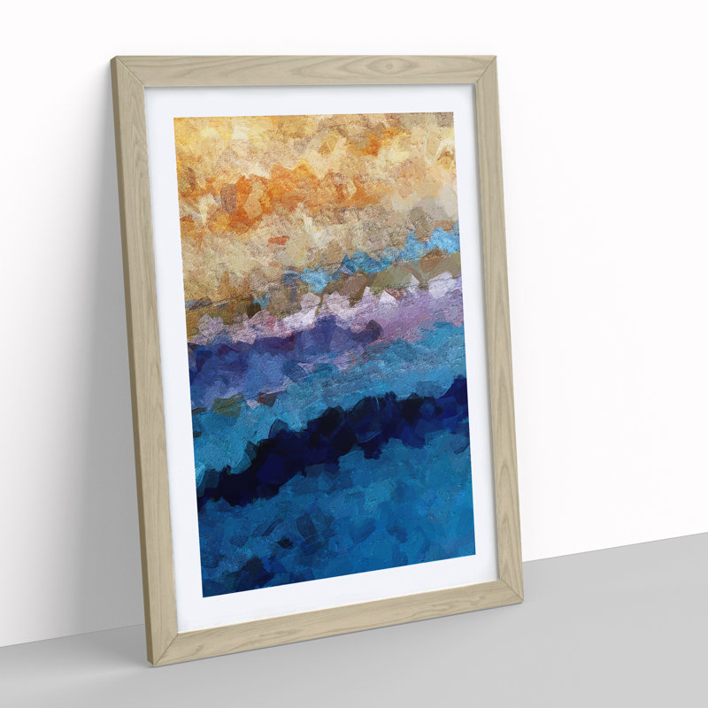 Conclusions Abstract - Framed Print, 64cm H x 46cm W x 2cm D, Oak