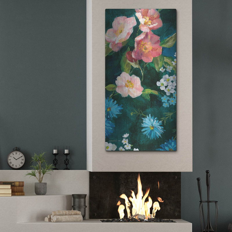 Art mural en métal Lark Manor ™ «Abbey Garden 2 C» par Danhui Nai, H 48 po x l 48 po