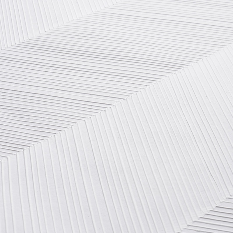 Papier peint à motif de chevrons, blanc