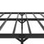 Lit plateforme en métal de très grande taille, avec un look moderne et élégant sans cadre de sommier très grand, construction, requis, noir élégant