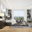 Noir et blanc minimaliste - Ensemble de housse de couette moderne et transitionnel - Microfibre de polyester-38758499