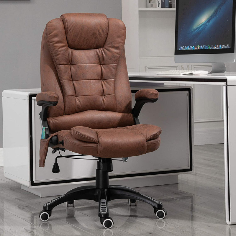 Forestdale Polyester Blend Executive Chair, Brown