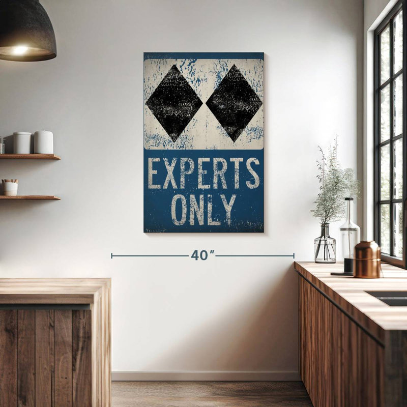 Sireci Experts Only Blue, 39" H x 26" W