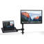 Support de bureau pour ordinateur portable et écran VESA entièrement réglable Mount-It | Extension de support de bureau | Noir