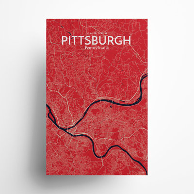 Pittsburgh City Map, impression