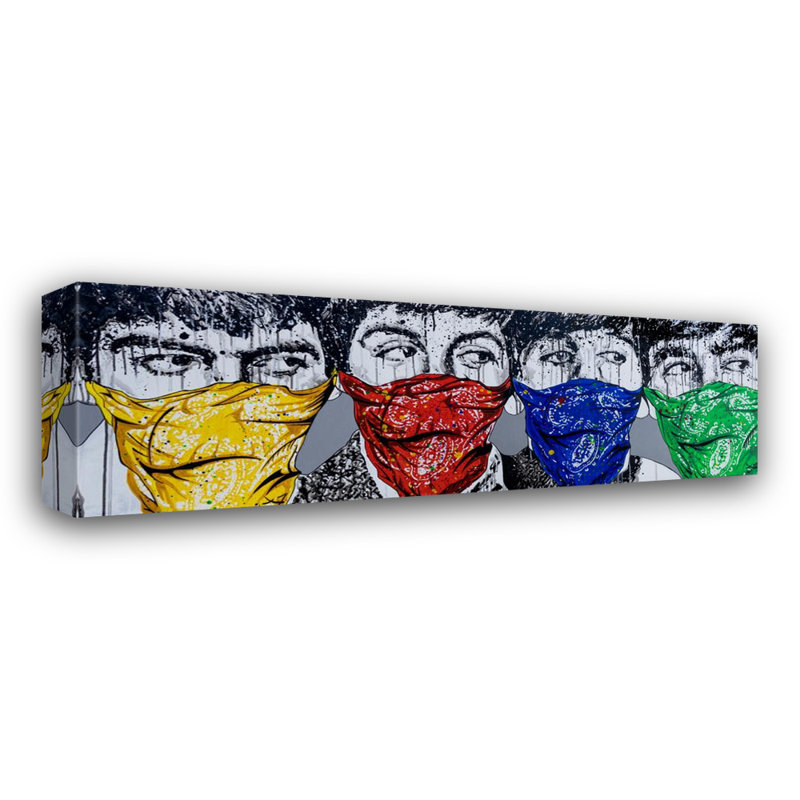 " Beatles Bandana ", 15" H x 18" W x 1.5" D