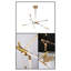 Titus 6 - Light Sputnik Modern Linear LED Chandelier