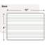 Scribbledo 24 Pack Dry Erase Music Staff White Boards 9" X 12 Inch Lapboard Double Sided Erasers Included  