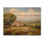 Texas Ranch Horizon I - Paysage moderne, art mural en bois sur bois de pin naturel-410143117
