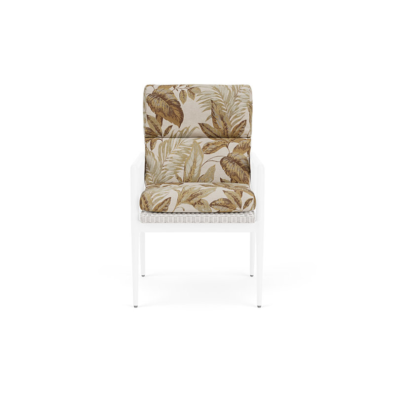 Cascade Outdoor Dining Armchair, Botanic Willow, White