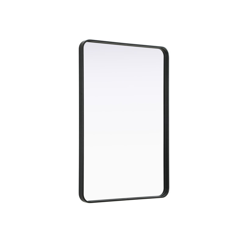 Erath Contour Metal Mirror, 42" x 28", Black