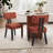 18'' H Mid Century Upholstered Side Dining Chairs With Solid Wood Legs,-653109688-654363746-649898399