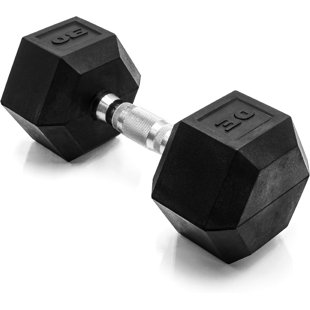 Hexagonal Dumbbell With Coating - Single Piece | 30 Pounds