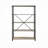 Itzel Wood Metal Bookshelf With 4 Open Compartments