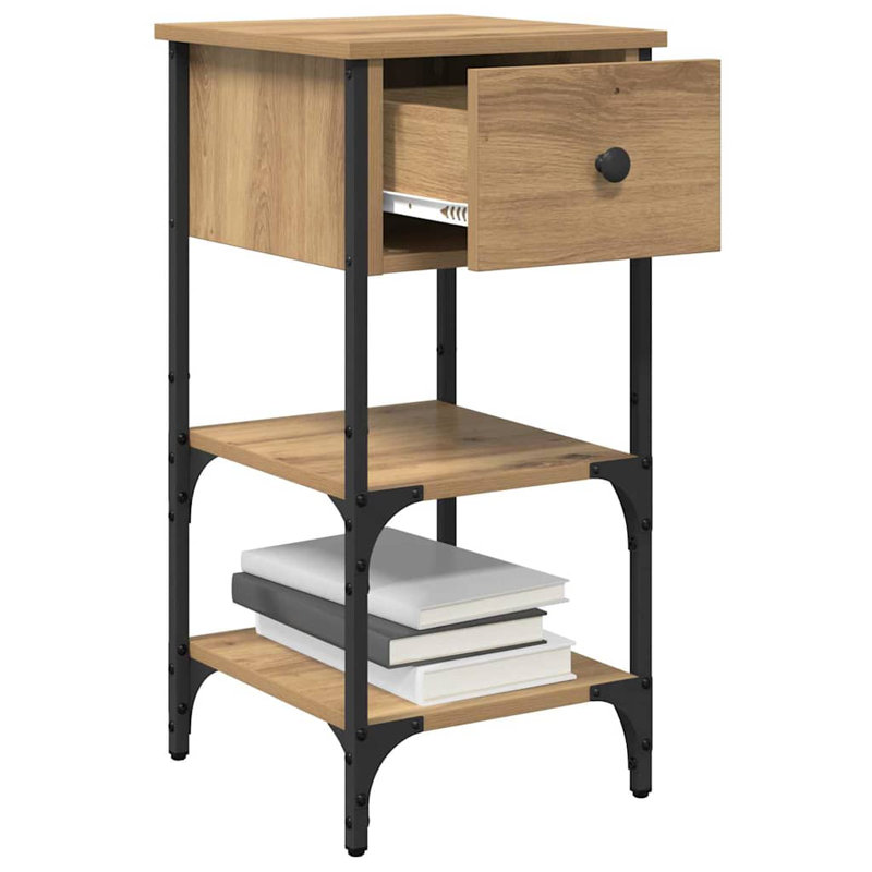 Bedside Cabinet, Artisan Oak