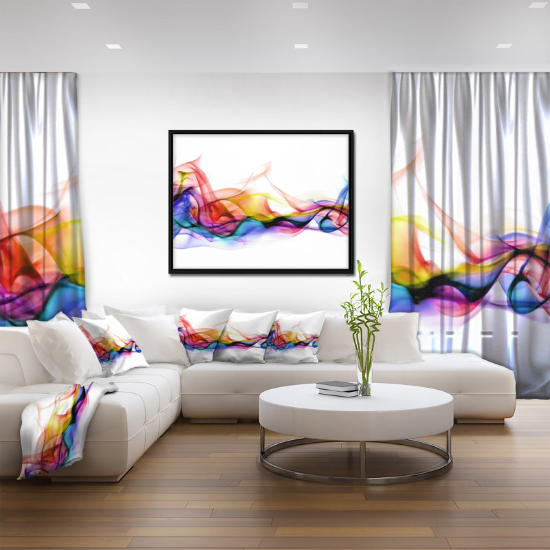 «Abstract Smoke», impression, H 30 po x l 40 po x P 1,5 po, Toile avec cadre flottant