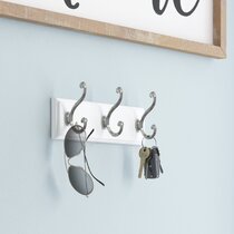 Uxcell Stainless Steel Coat Hook Rack Wall Mounted with 3 Hooks