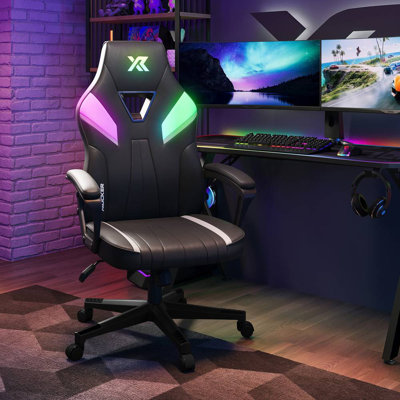 X Rocker Adjustable Faux Leather Swiveling Gaming Chair Game Chair