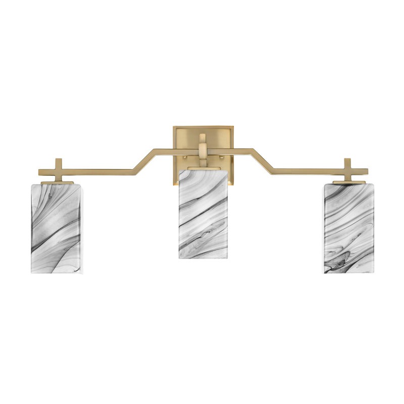 Barre d'éclairage de salle de bain 3 lumières Corbin, Nickel