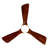 Flush Mount Ceiling Fan With Light: Dimmable LED (3 Colors), Indoor/Outdoor Reversible DC Motor, 3 Solid Wood Blades For Bedroom, Patio.