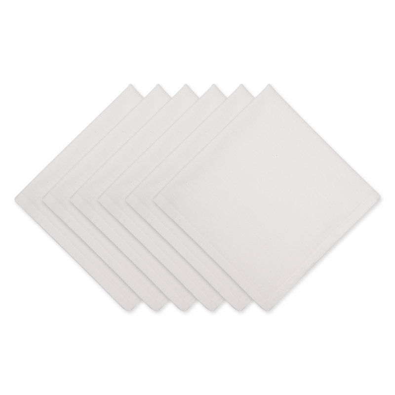 Reisman 100% Cotton Square Napkin, Off-White