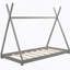 Lit plateforme House avec structure triangulaire
