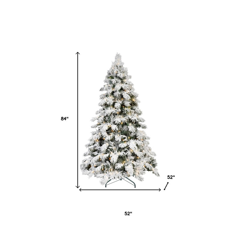 Sapin de Noël enneigé 7 pi
