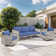 Trinie Outdoor 3-Piece PE Wicker Patio Set With Cushions