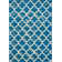 Tapis intérieur / extérieur turquoise / beige Sarno