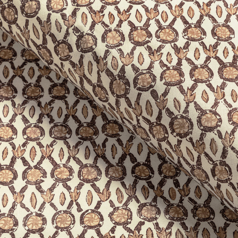 Manoir Galon 100% Cotton Performance Fabric, Mocha