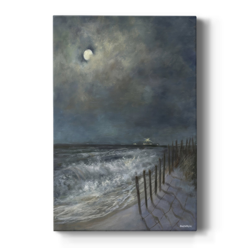 The Beach Fence I -Gallery Wrapped Cavas, 18" H x 12" W