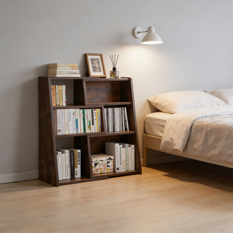 90cm H x 61.5cm W Standard Bookcase, Brown