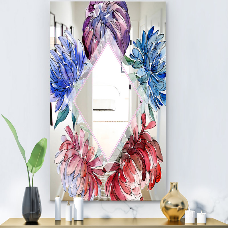 Miroir de salle de bain Efflorescent, L 29,5 po x H 39,4 po, Fleur 1