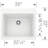 Liven SILGRANIT  25" L x 22" W Dual Mount Laundry Sink with Task Basket & Strainer-56851042
