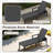 Set of 2 Outdoor Resin Chaise Lounge Chairs with Armrests, 5-Position Adjustable Reclining Patio Loungers-2009666920