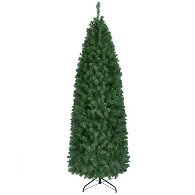 Nyle Pencil Pre-Lit Spruce Christmas Tree