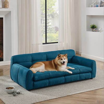 pet sofa bed with backrest and armrests