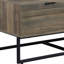 Table basse en chêne et finition noire