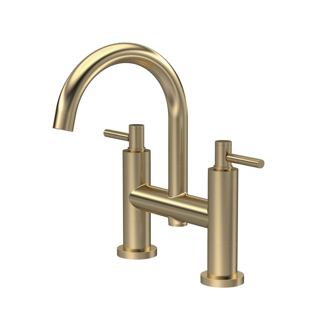 Tec 2 Handle Deck Bath Shower Mixer Bath Filler