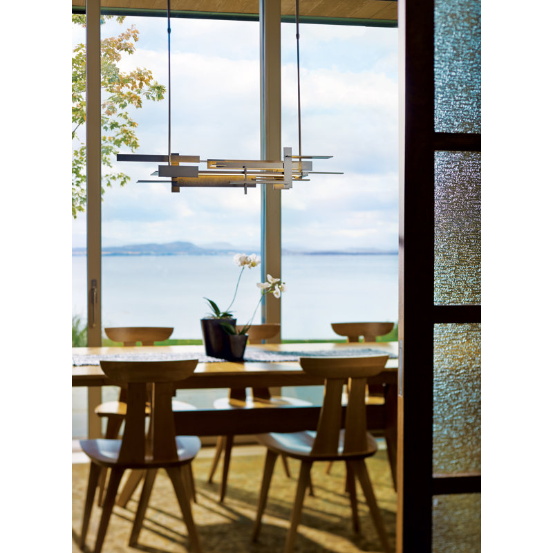 Planar 1 - Light LED Kitchen Island Pendant, 8.4" H x 48.3" W x 8.5" D, Bronze, Oil Rubbed Bronze
