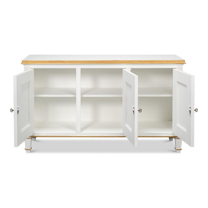 Louis XVI 60'' W Buffet, Cotina White